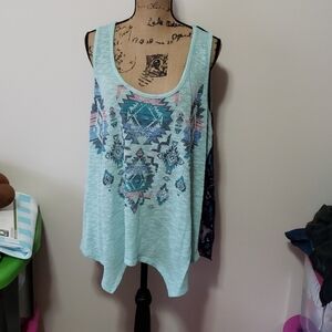 3x almost famous shades of blue Aztec/tribal print